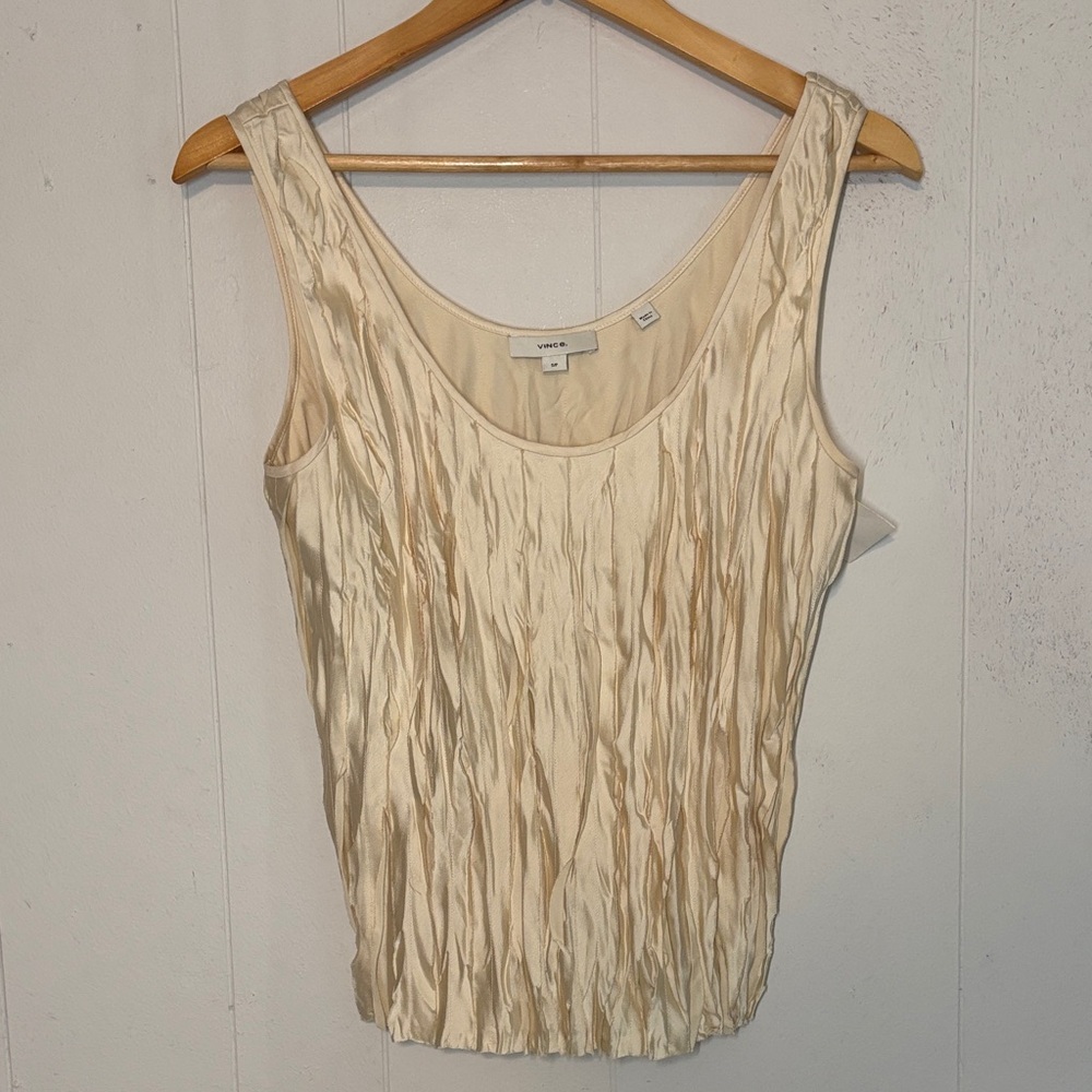 Vince Crushed Satin Bias Strip Tank - Picture 9 of 17